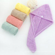 Quick Dry Hair Plush Microfiber Hair Towel Wrap Turban for Women